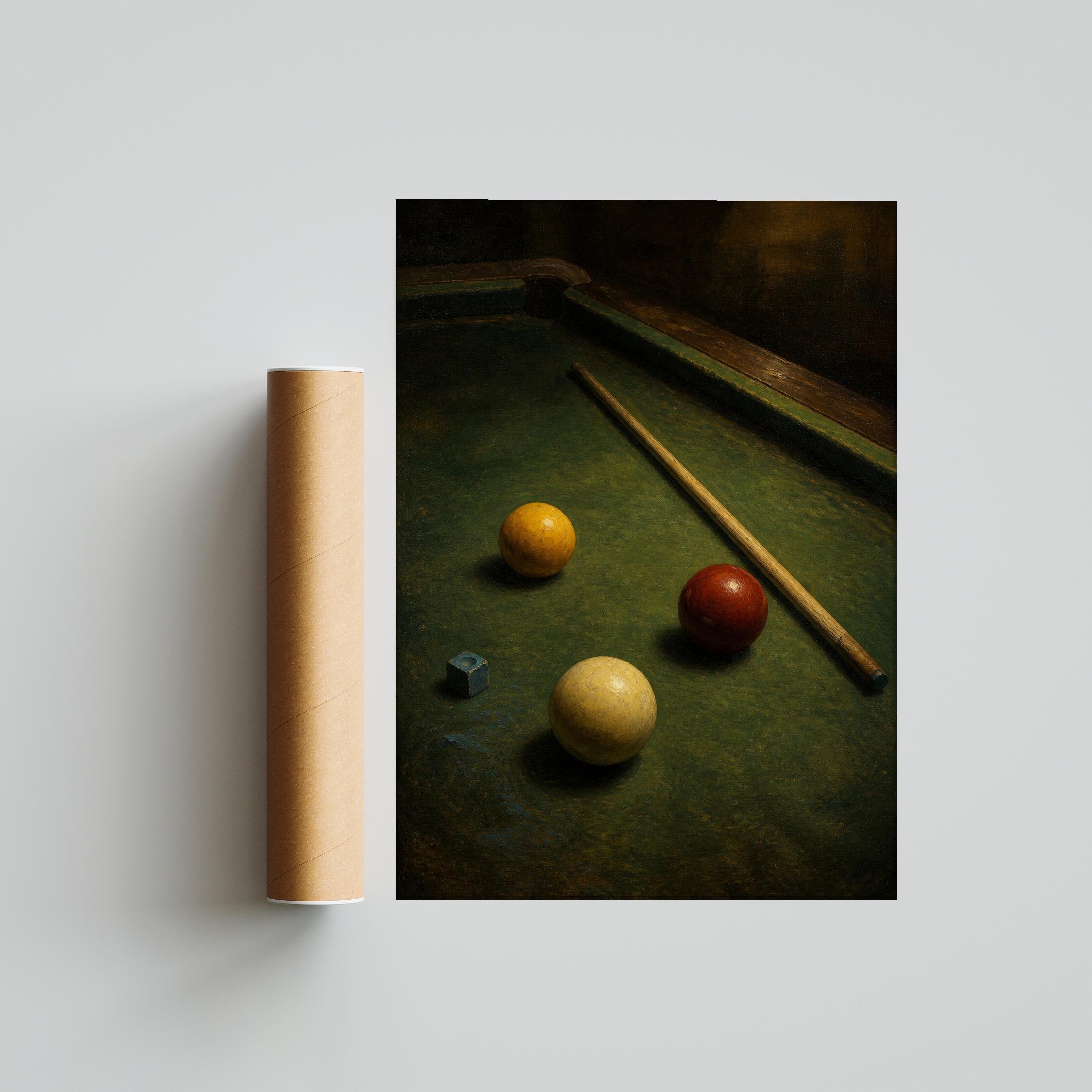 Vintage Billiards Print, Sport Still Life Wall Art, Pool Table Poster, Game Room Decor, Housewarming Gift – Calm Wall Art by Artsify thumbnail 5
