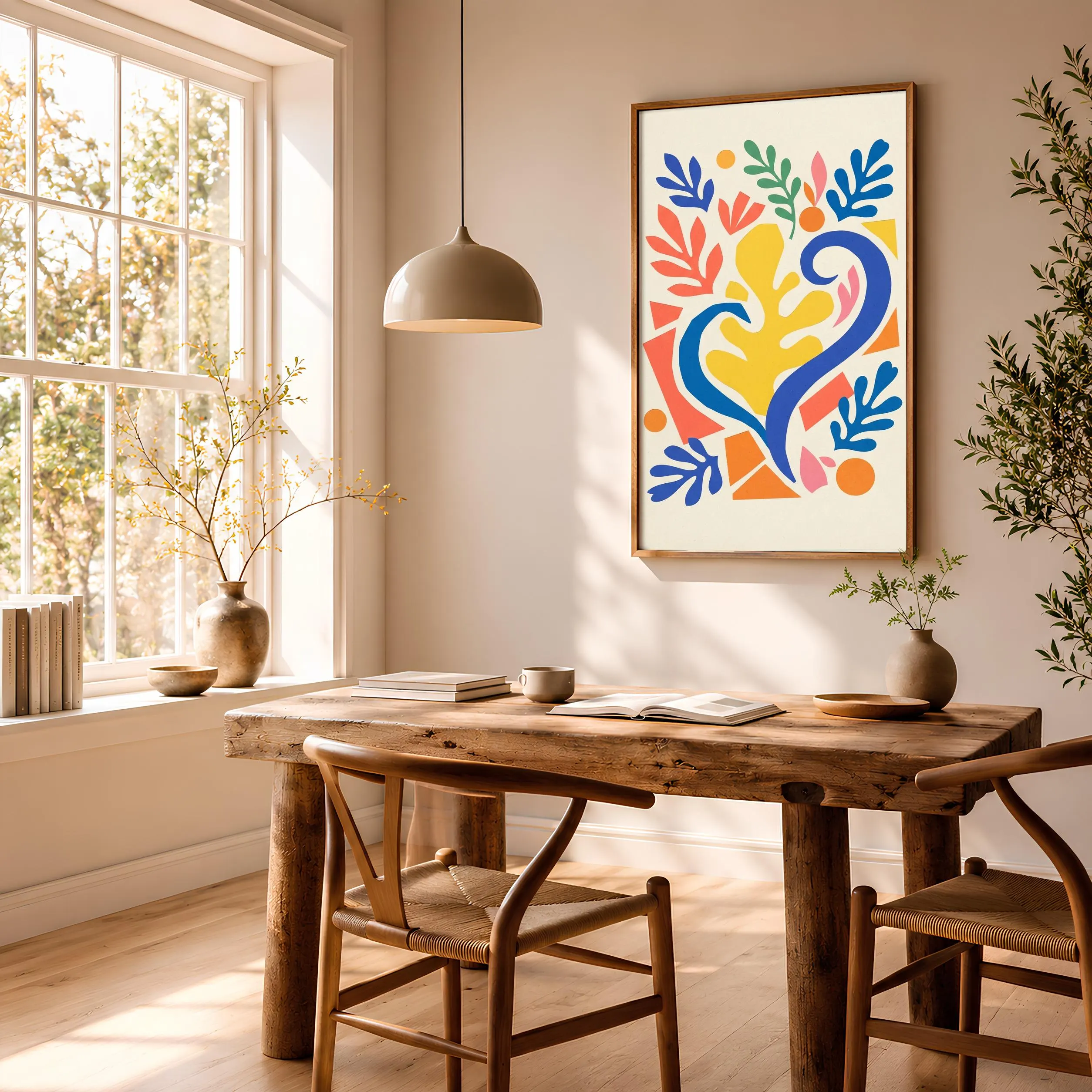 Matisse Style Wall Art, Abstract Ribbon Poster, Cut Paper Swirl Print, Bedroom Decor, Housewarming Gift – Calm Wall Art by Artsify thumbnail 2