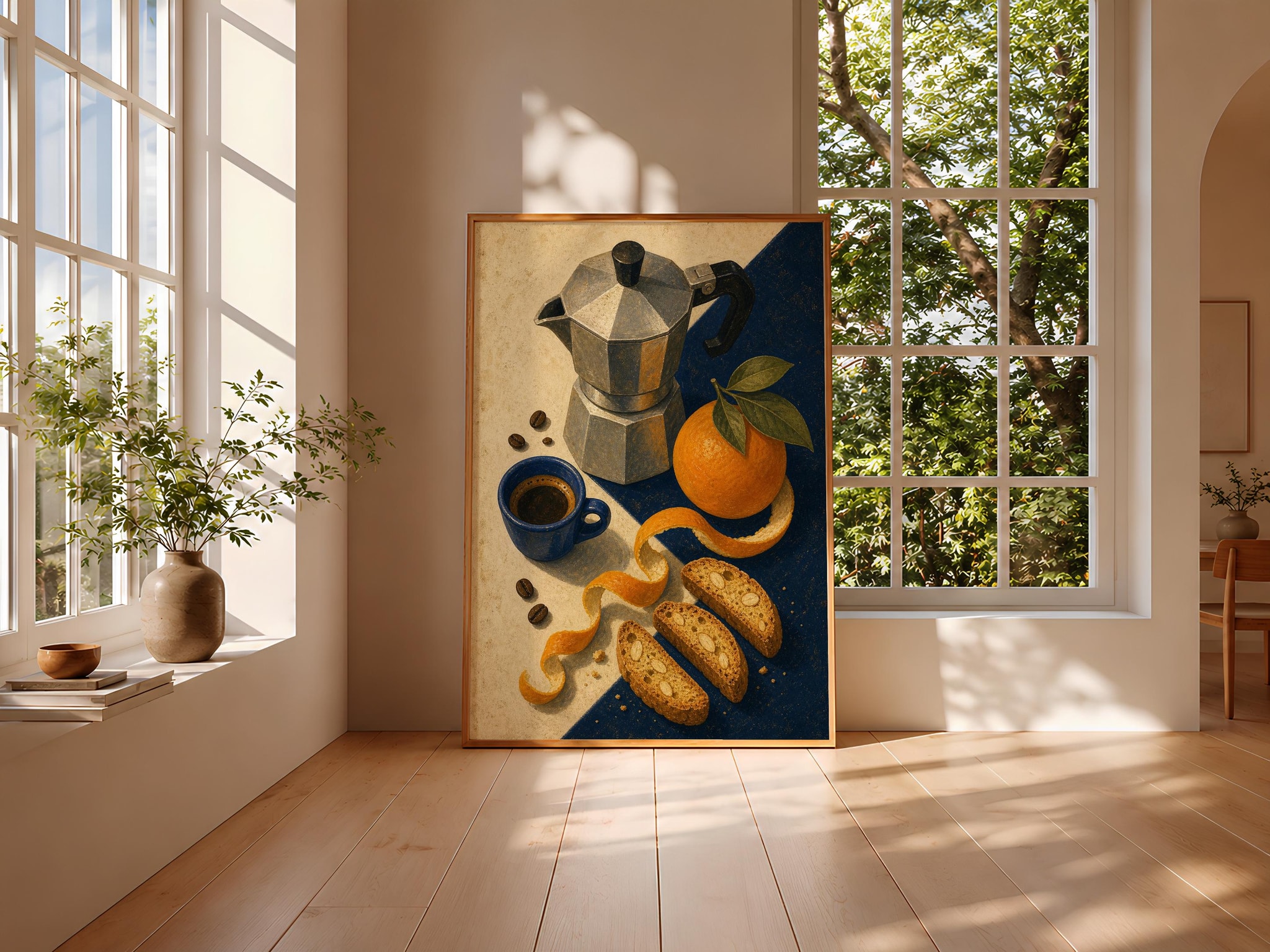 Espresso Kitchen Print, Italian Coffee Still Life Wall Art, Vintage Editorial Poster, Cafe Kitchen Decor, Housewarming Gift – Calm Wall Art by Artsify thumbnail 3