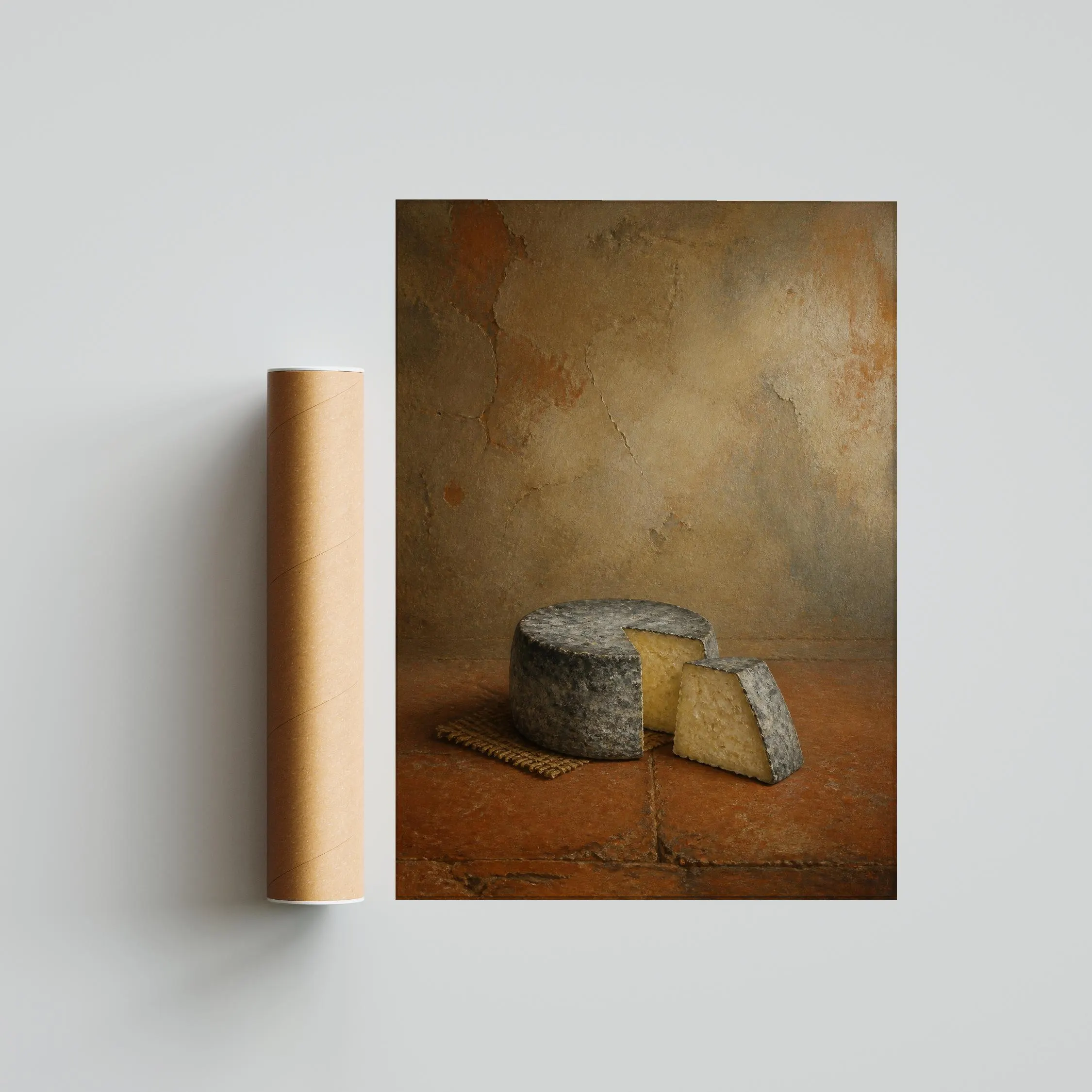 Goat Cheese Wall Art, Rustic Farmhouse Still Life, Warm Terracotta Kitchen Print – Calm Wall Art by Artsify thumbnail 5