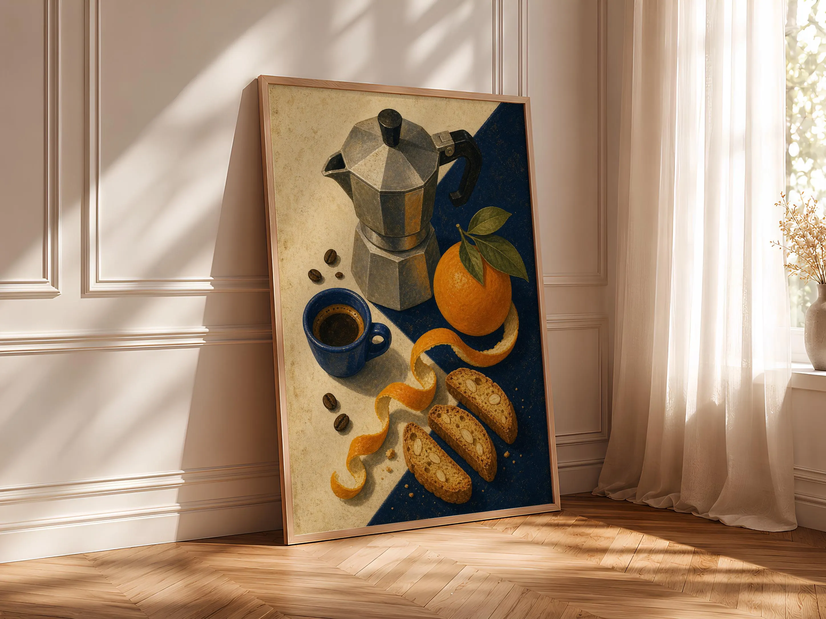 Espresso Kitchen Print, Italian Coffee Still Life Wall Art, Vintage Editorial Poster, Cafe Kitchen Decor, Housewarming Gift – Calm Wall Art by Artsify thumbnail 4