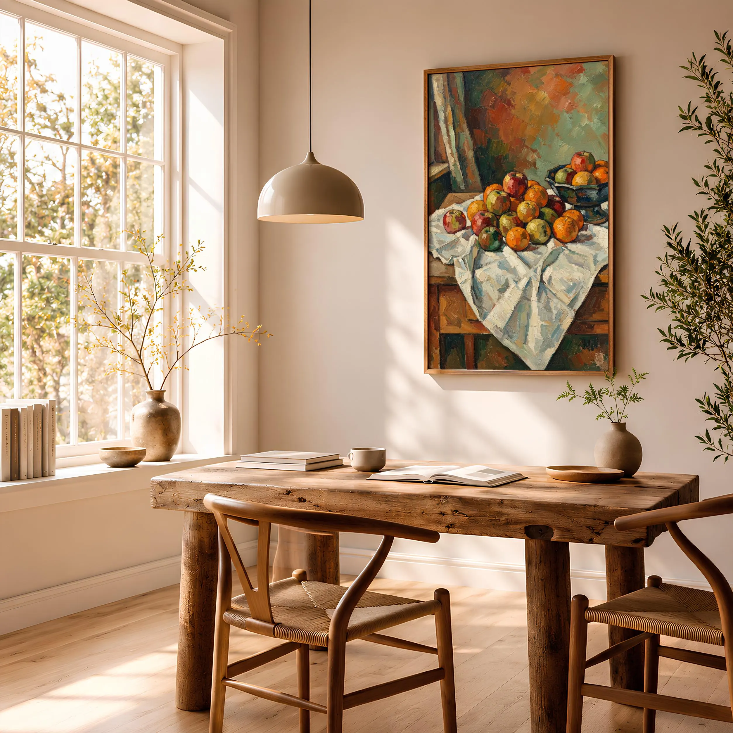 Cezanne Style Fruit Still Life Print, Post Impressionist Wall Art, Apple Poster, Kitchen Decor, Housewarming Gift – Calm Wall Art by Artsify thumbnail 2