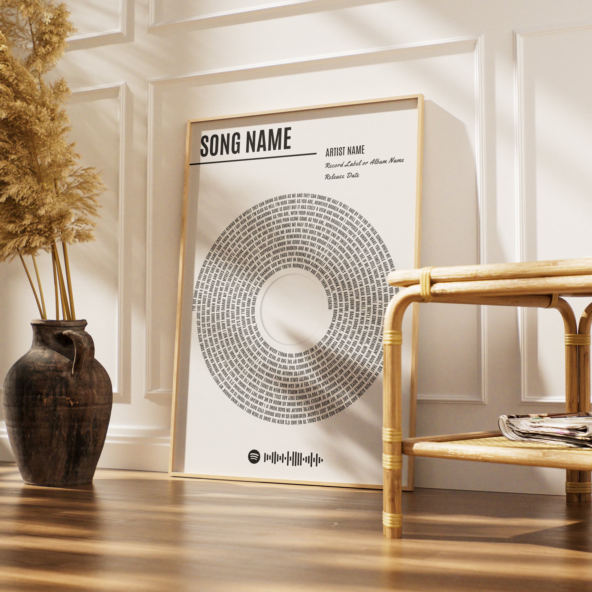 Custom Vinyl Lyrics Print - 2 view 3