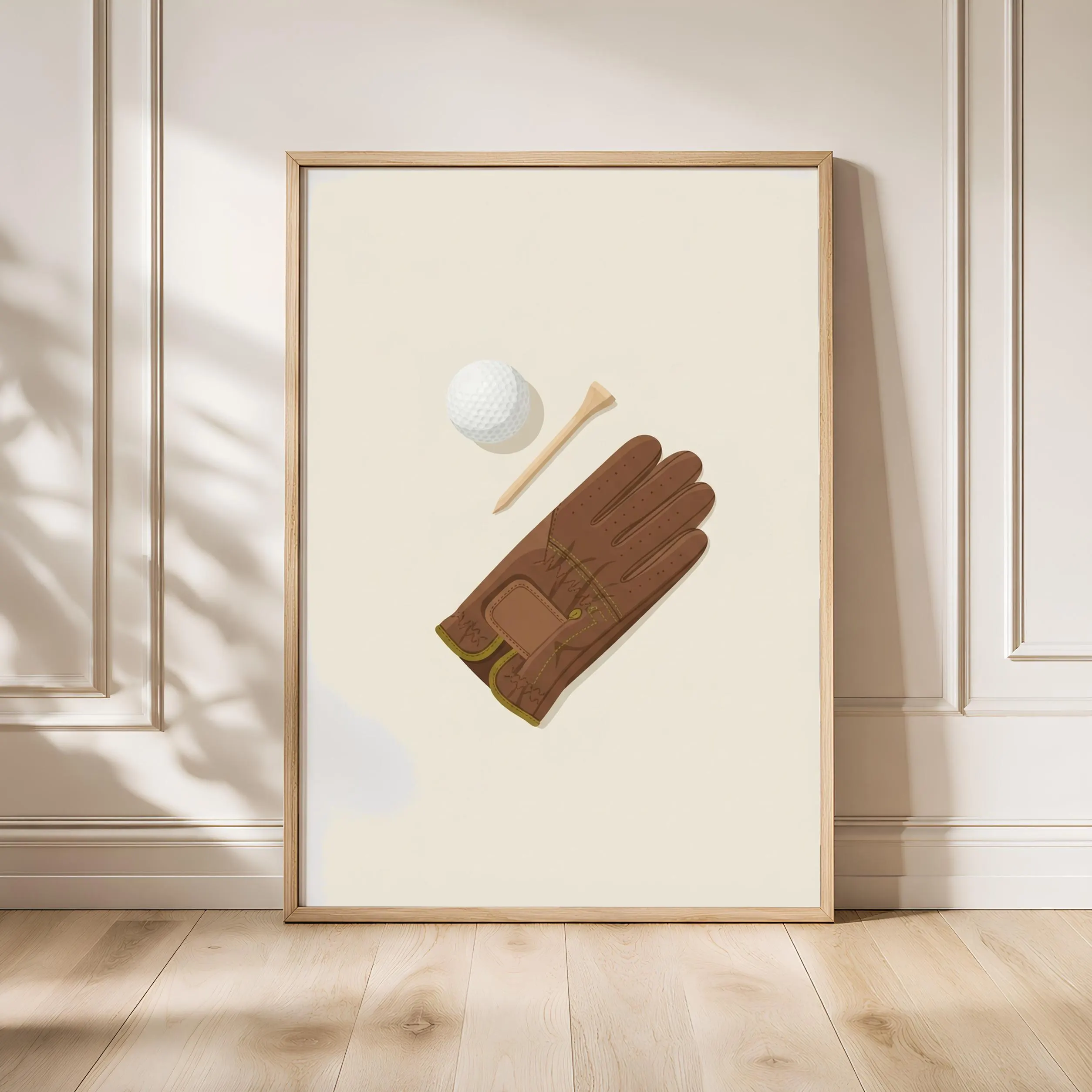 Retro Golf Print, Japandi Country Club Poster, Sage Green Wall Art, Golf Gift, Housewarming Gift – Calm Wall Art by Artsify - Image 1